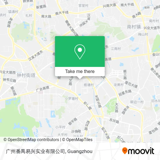 广州番禺易兴实业有限公司 map