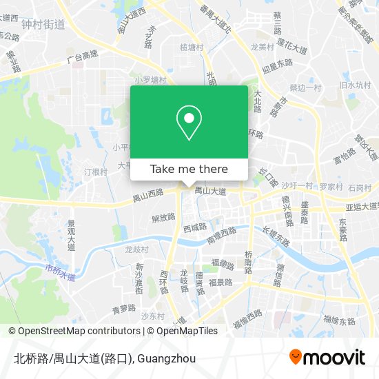 北桥路/禺山大道(路口) map