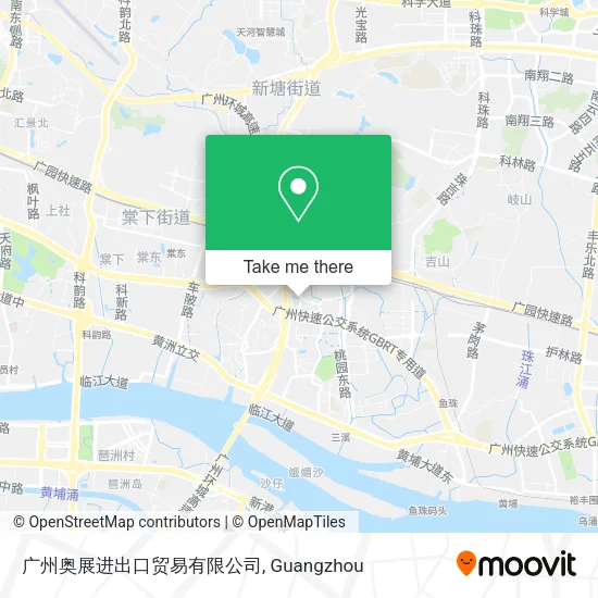 广州奥展进出口贸易有限公司 map