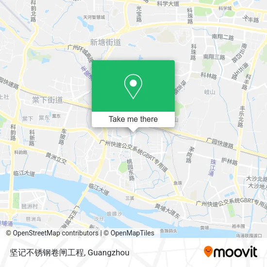 坚记不锈钢卷闸工程 map