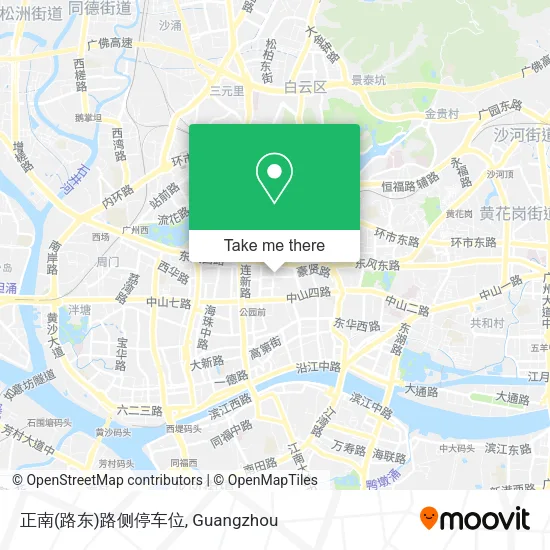 正南(路东)路侧停车位 map