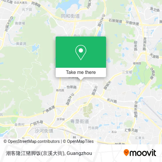 潮客隆江猪脚饭(京溪大街) map