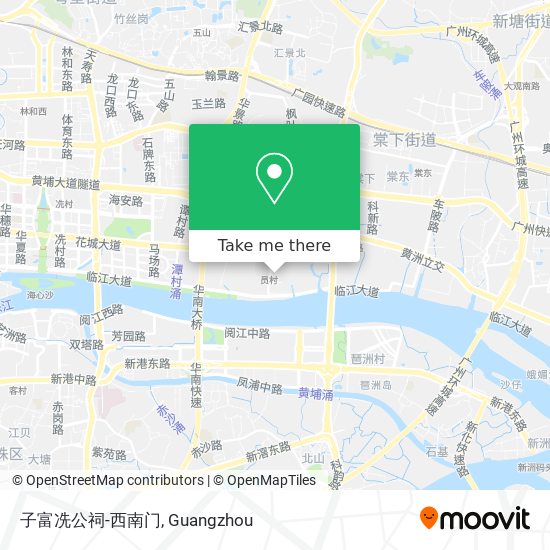 子富冼公祠-西南门 map