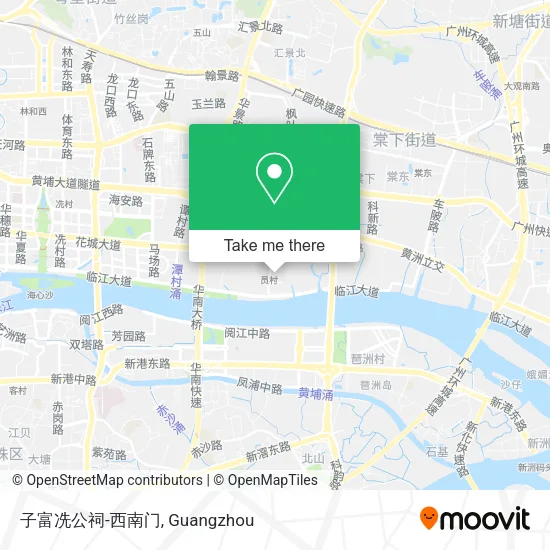 子富冼公祠-西南门 map