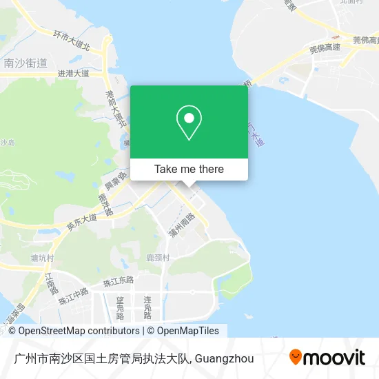 广州市南沙区国土房管局执法大队 map