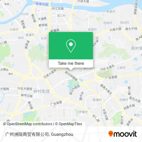广州洲陆商贸有限公司 map