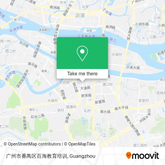 广州市番禺区百海教育培训 map