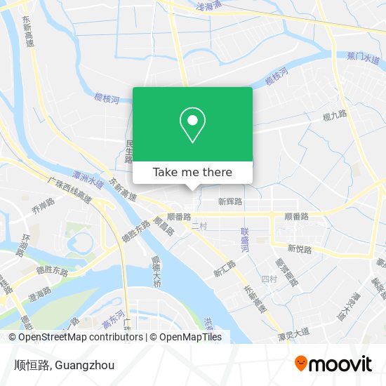 顺恒路 map