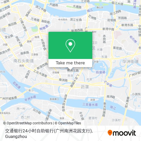 交通银行24小时自助银行(广州南洲花园支行) map