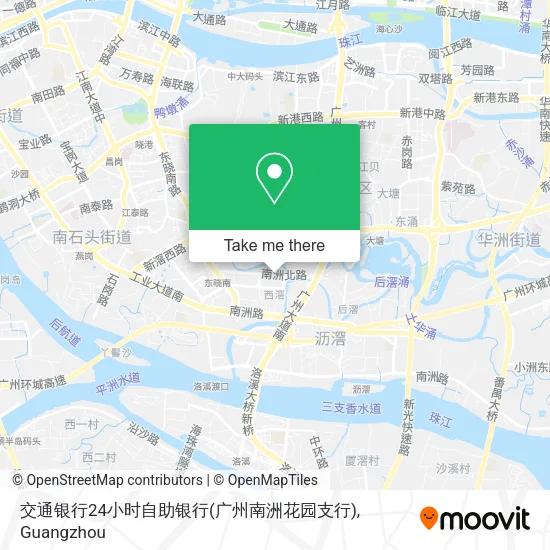 交通银行24小时自助银行(广州南洲花园支行) map