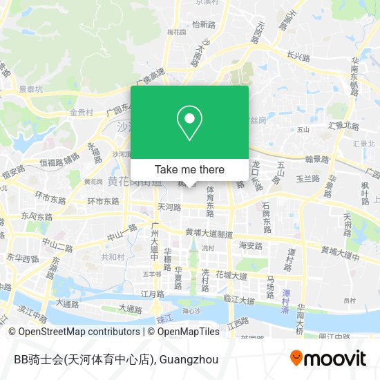 BB骑士会(天河体育中心店) map