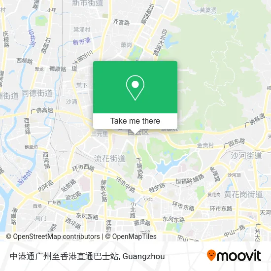 中港通广州至香港直通巴士站 map