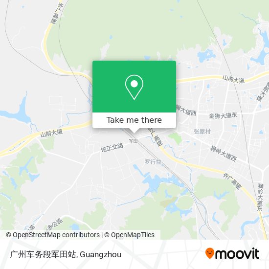 广州车务段军田站 map