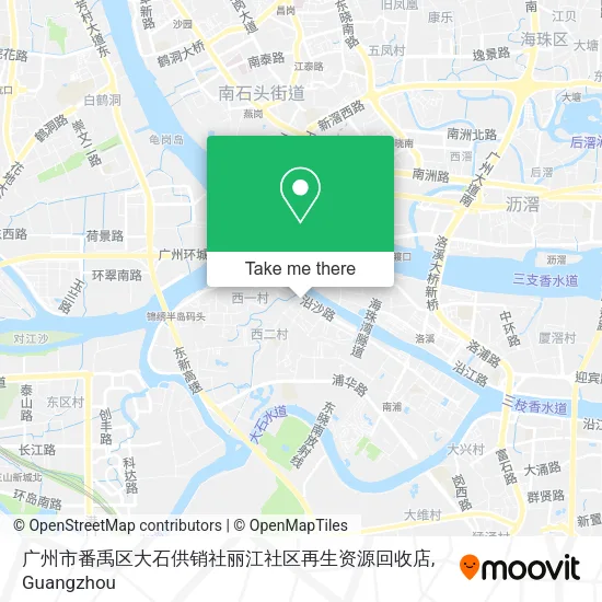 广州市番禹区大石供销社丽江社区再生资源回收店 map