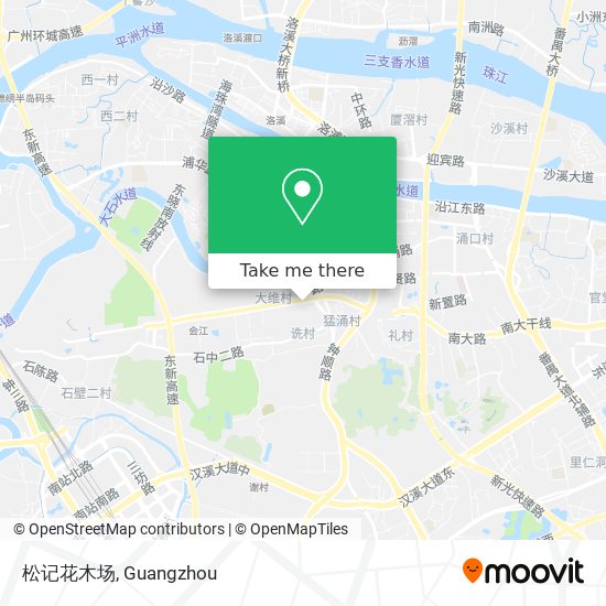 松记花木场 map