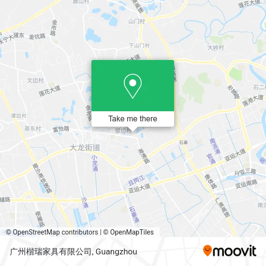 广州楷瑞家具有限公司 map
