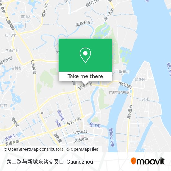 泰山路与新城东路交叉口 map