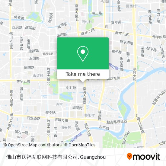 佛山市送福互联网科技有限公司 map