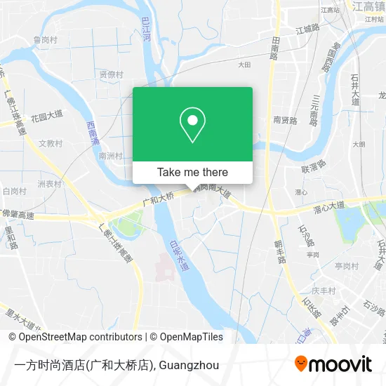 一方时尚酒店(广和大桥店) map