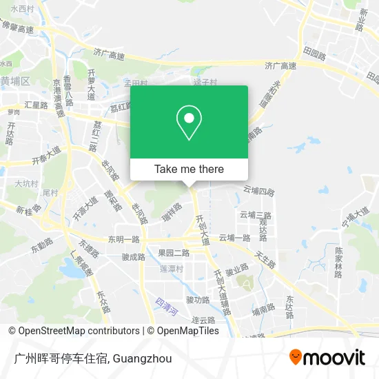 广州晖哥停车住宿 map