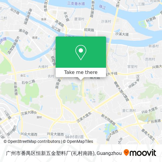 广州市番禺区恒新五金塑料厂(礼村南路) map
