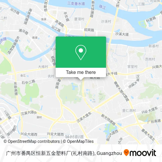 广州市番禺区恒新五金塑料厂(礼村南路) map