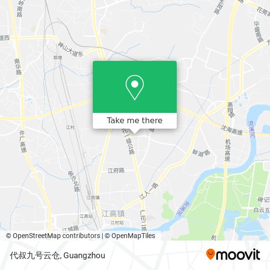 代叔九号云仓 map