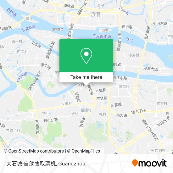 大石城-自助售取票机 map