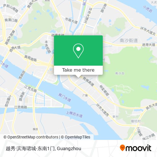 越秀·滨海珺城-东南1门 map