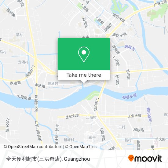 全天便利超市(三洪奇店) map