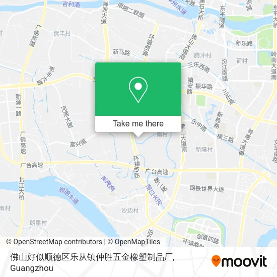 佛山好似顺德区乐从镇仲胜五金橡塑制品厂 map