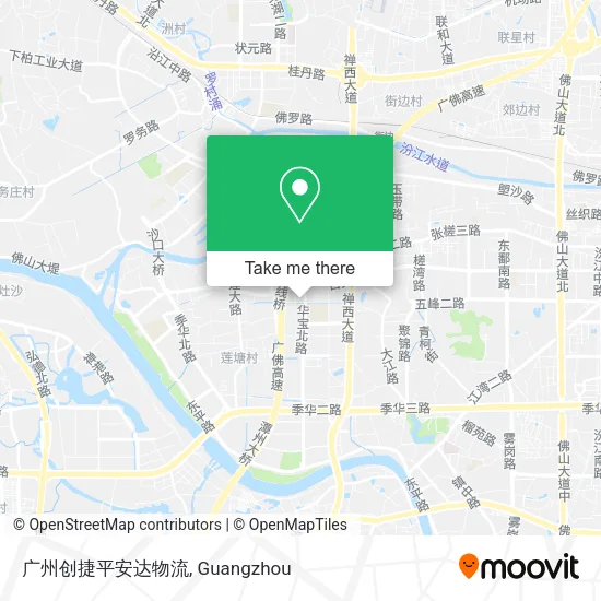 广州创捷平安达物流 map