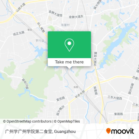 广州学广州学院第二食堂 map