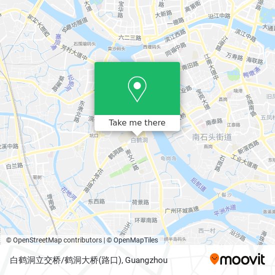 白鹤洞立交桥/鹤洞大桥(路口) map