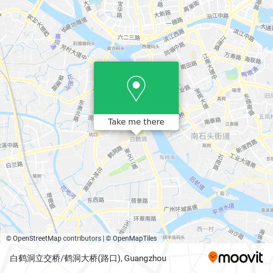 白鹤洞立交桥/鹤洞大桥(路口) map