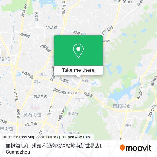 丽枫酒店(广州嘉禾望岗地铁站岭南新世界店) map