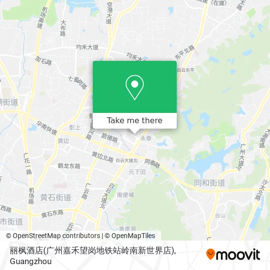 丽枫酒店(广州嘉禾望岗地铁站岭南新世界店) map