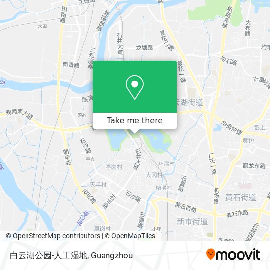 白云湖公园-人工湿地 map