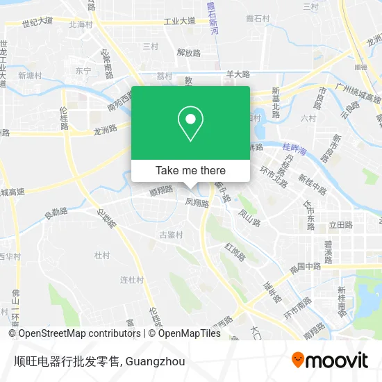 顺旺电器行批发零售 map