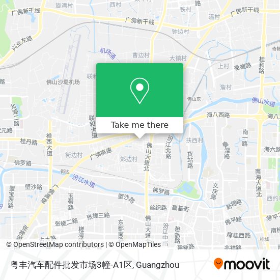 粤丰汽车配件批发市场3幢-A1区 map