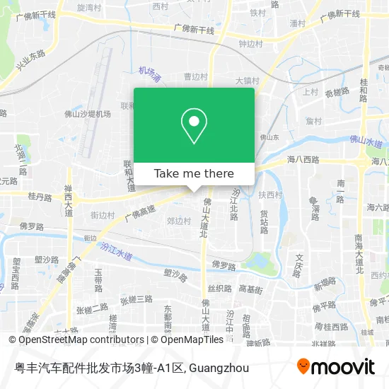 粤丰汽车配件批发市场3幢-A1区 map