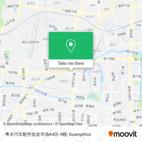粤丰汽车配件批发市场A4区-4幢 map