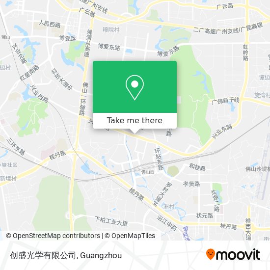 创盛光学有限公司 map