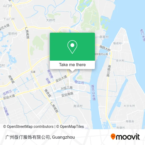 广州薇仃服饰有限公司 map