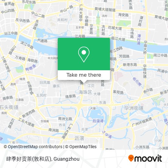 肆季好贡茶(敦和店) map