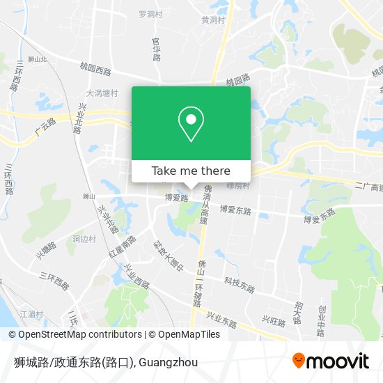 狮城路/政通东路(路口) map