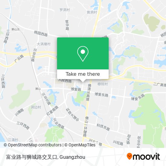 富业路与狮城路交叉口 map