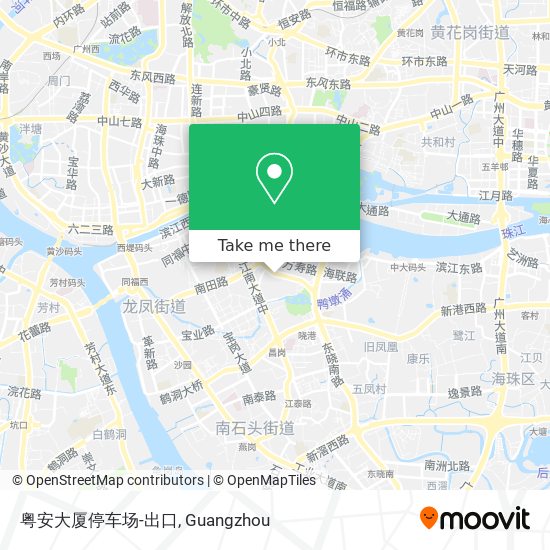 粤安大厦停车场-出口 map