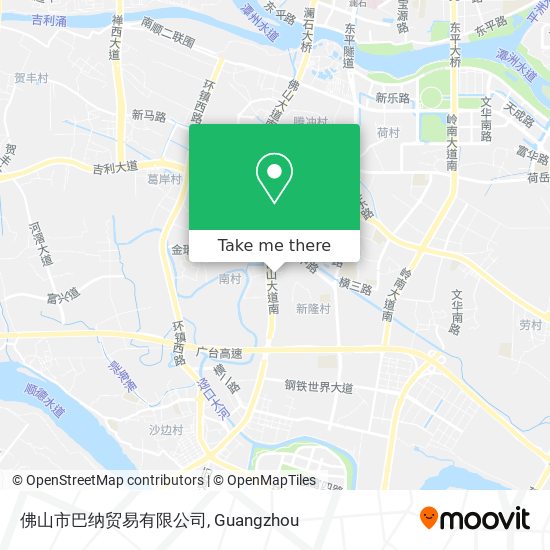 佛山市巴纳贸易有限公司 map