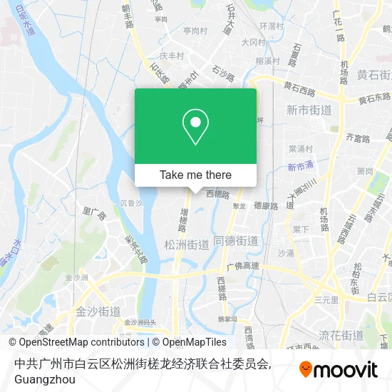 中共广州市白云区松洲街槎龙经济联合社委员会 map